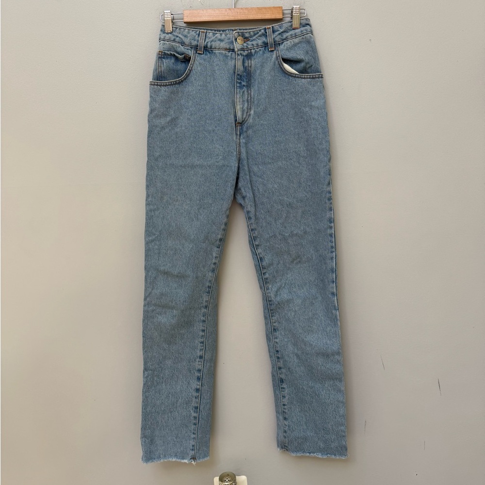 MVP Light Blue High-Waisted Jeans in Size 40